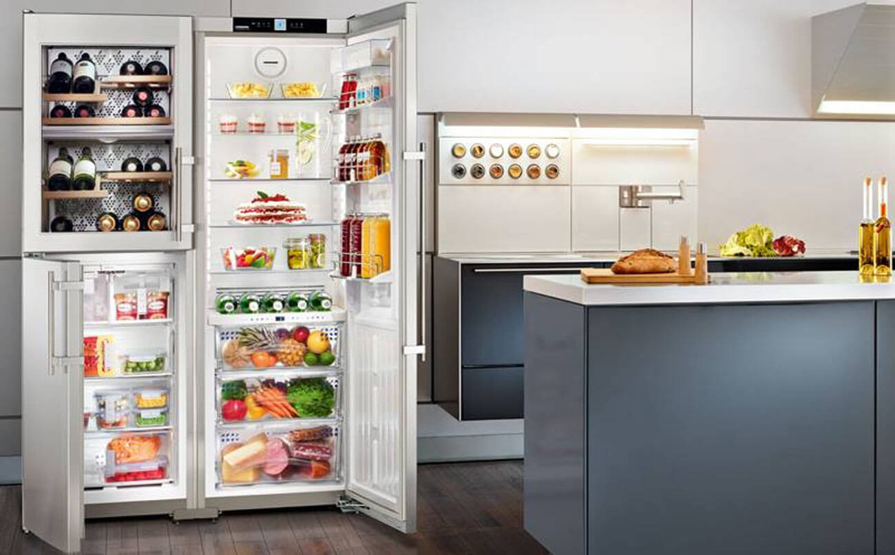 Dieser Kühlschrank (Liebherr Side-by-Side SBSes 7165) ist das Gerät für besondere Ansprüche und sorgenfreies Kühlen.