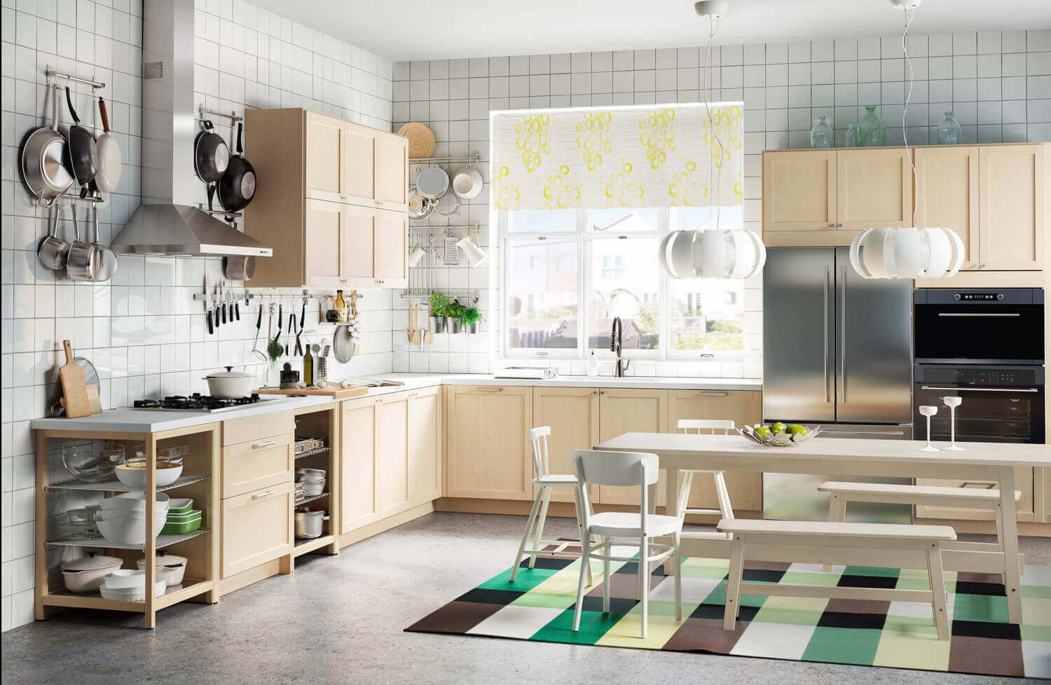 Gardinen am Küchenfenster Tipps und Ideen für Vorhänge in der Küche
