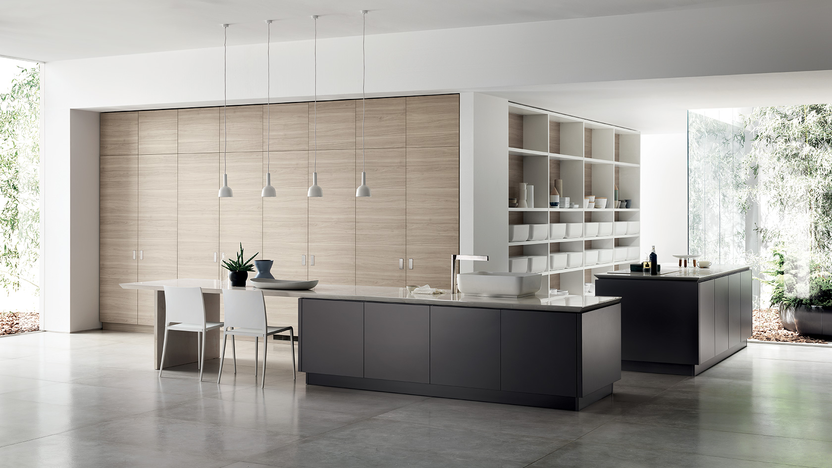 Arbeitsplatte mit Theke, Bar oder als Tisch: Schöne Ideen und Bilder