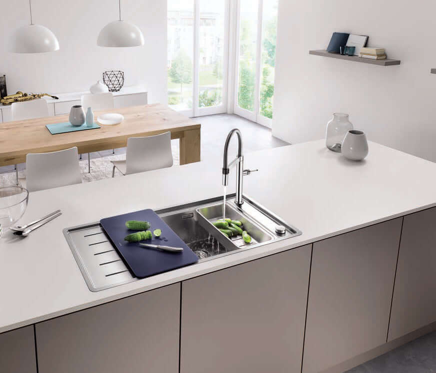 Küchenspüle für ergonomisches Arbeiten; Foto: BLANCO