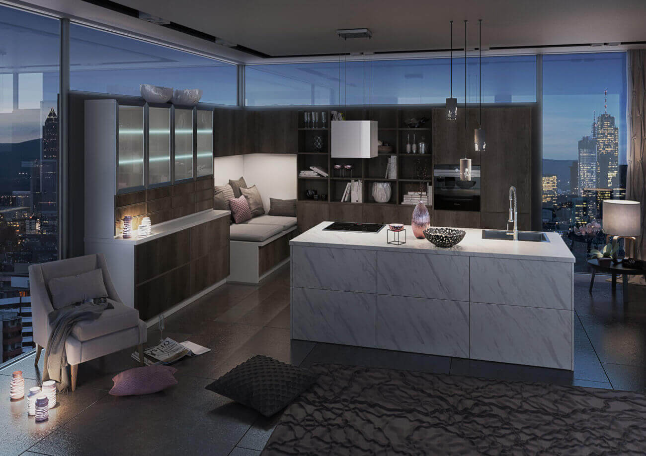 Arbeitsplatte aus Marmor: Die schönsten Küchen-Ideen mit Bildern