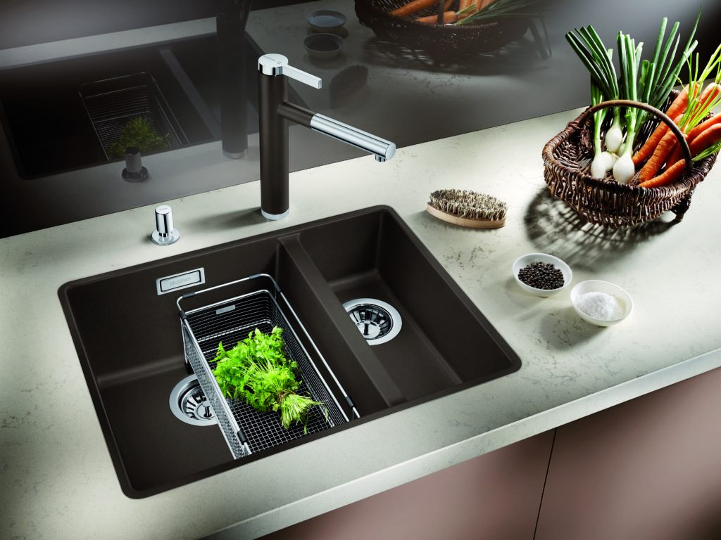 Farbige Spülen von BLANCO Bunte Einbauspülen aus Silgranit und Keramik Küchenfinder