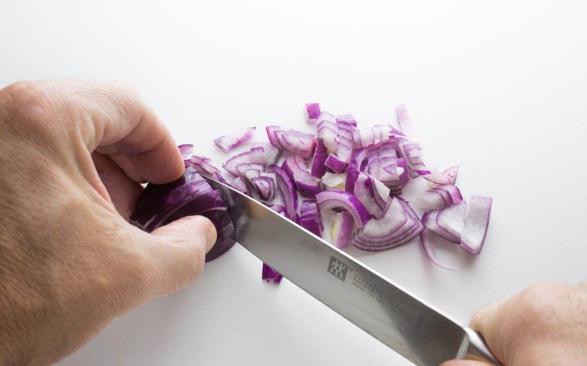 Schnitt Mit Dem Küchenmesser