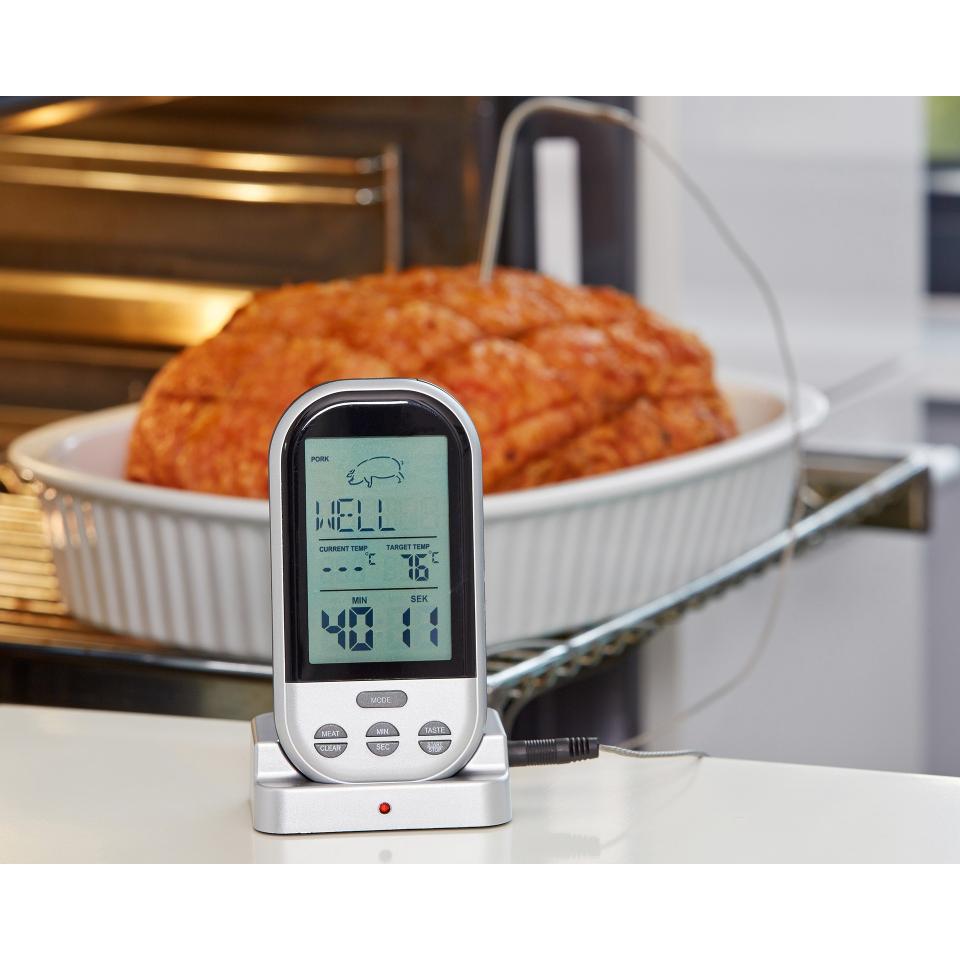 Mauk Thermometer Backofen Grill Ofen Küche Bratenthermometer Fleischthermometer 