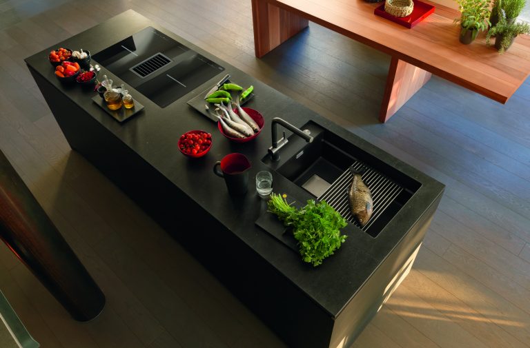 Schwarze Spüle: Küchenspülen in der dunklen Trendfarbe - Küchenfinder