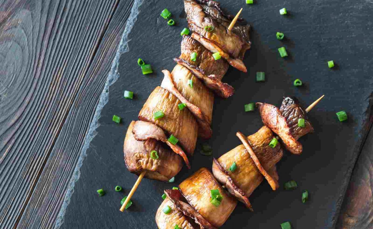 Champignon Spiess Rezept vom Grill