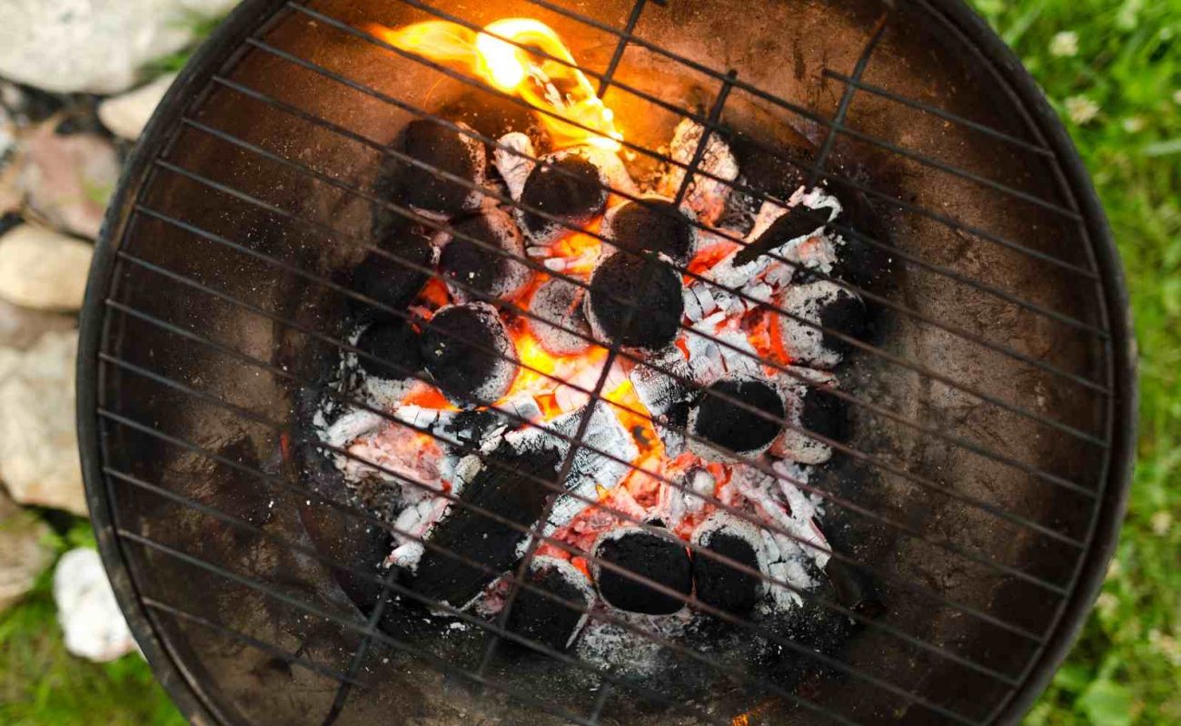 Grillkohle anzünden
