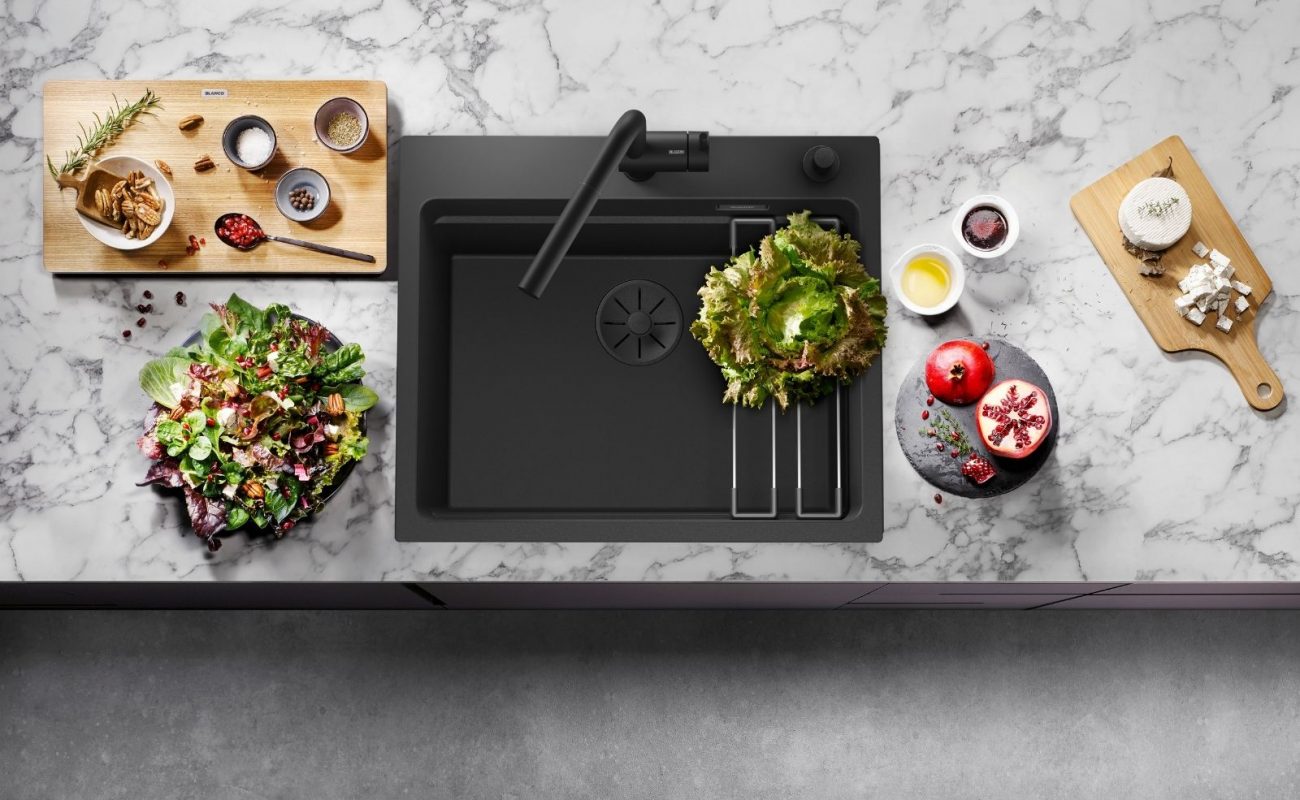 Schwarze Spüle: Küchenspülen in der dunklen Trendfarbe - Küchenfinder