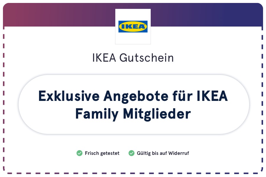 IKEA Gutschein (Coupon): Exklusive Angebote für IKEA Family Mitglieder