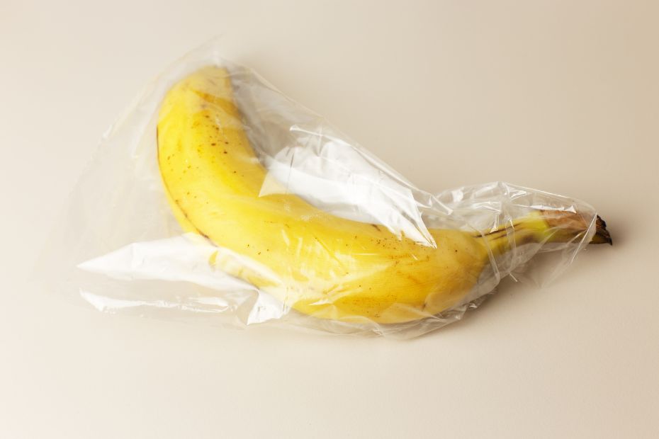 Banane in Plastiksack