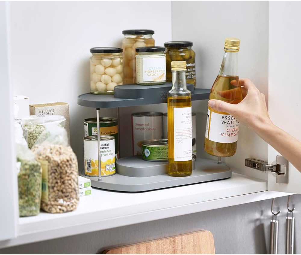 Joseph Joseph CupboardStore drehbarer Küchen-Organizer mit zwei Ebenen