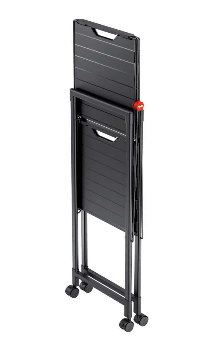 Zusammengeklapptes mobiles Board stehend in schmaler Position