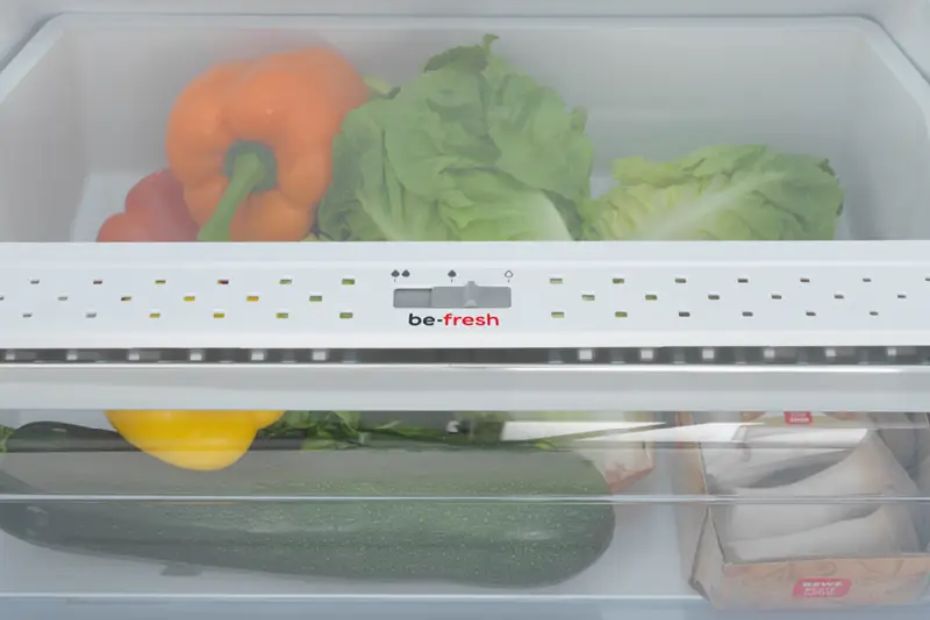 Gemüsefach mit be-fresh Feuchtigkeitsregulierung im ORANIER Kühlschrank