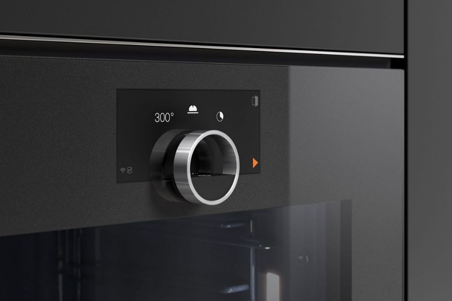 Detailaufnahme des Bedienrings der Gaggenau Minimalistic Serie